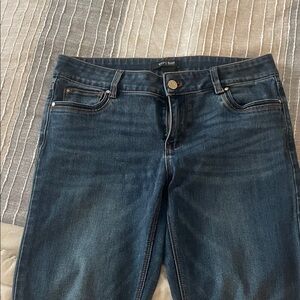 White House Black Market Deep Indigo Boot Cut Jeans